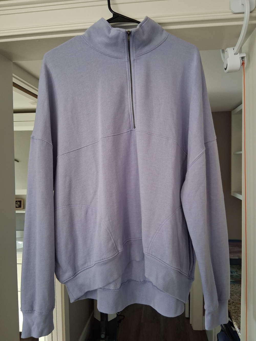SO Lavender Zip-Up Half-Zip Women's Sweater
